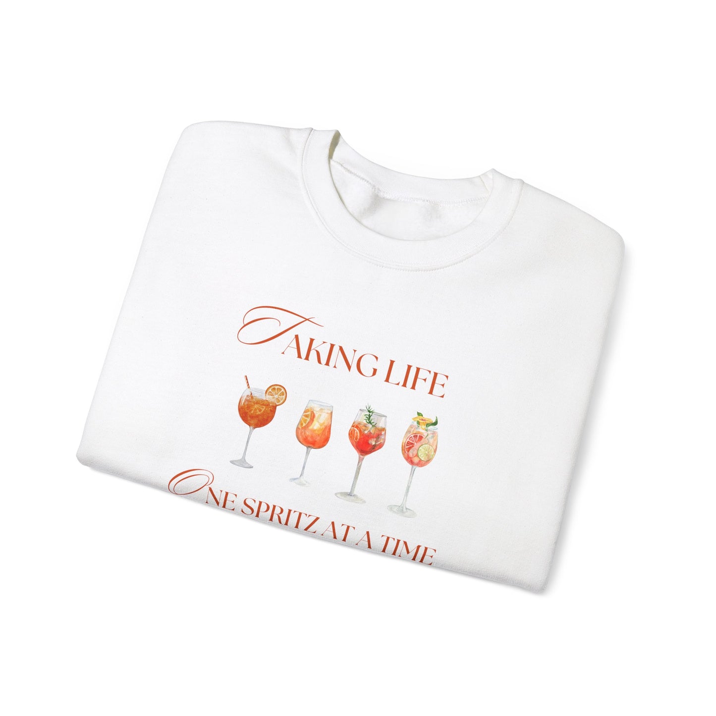 One Spritz at a Time Crewneck Sweatshirt