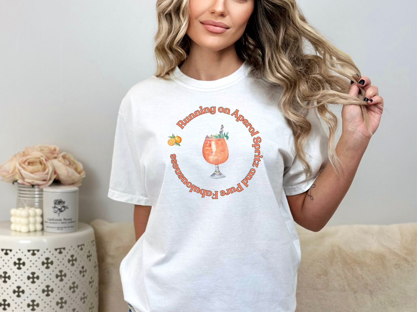 Aperol Spritz Sassy Short-Sleeved Crewneck TShirt