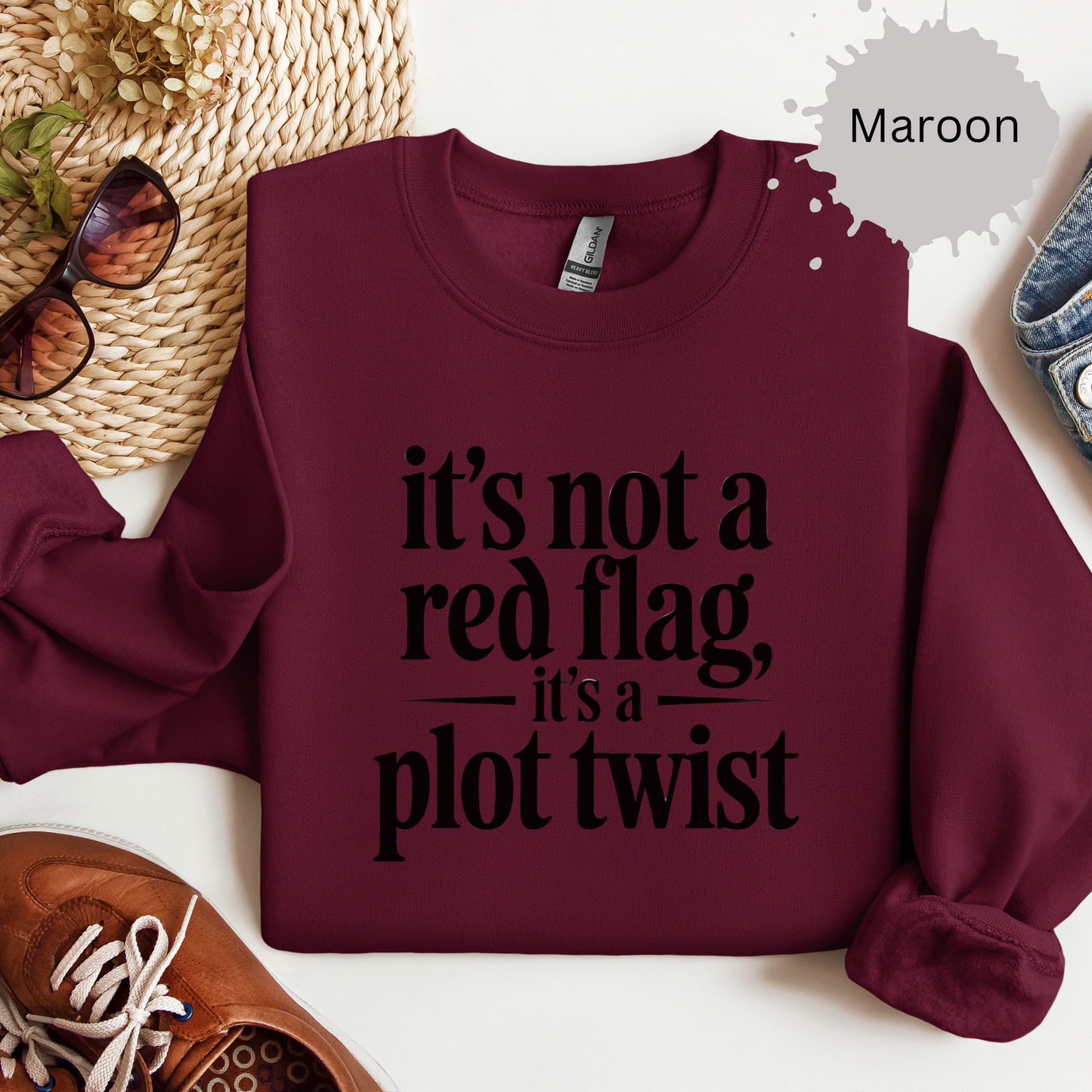 Its a Plot Twist True Crime Crewneck