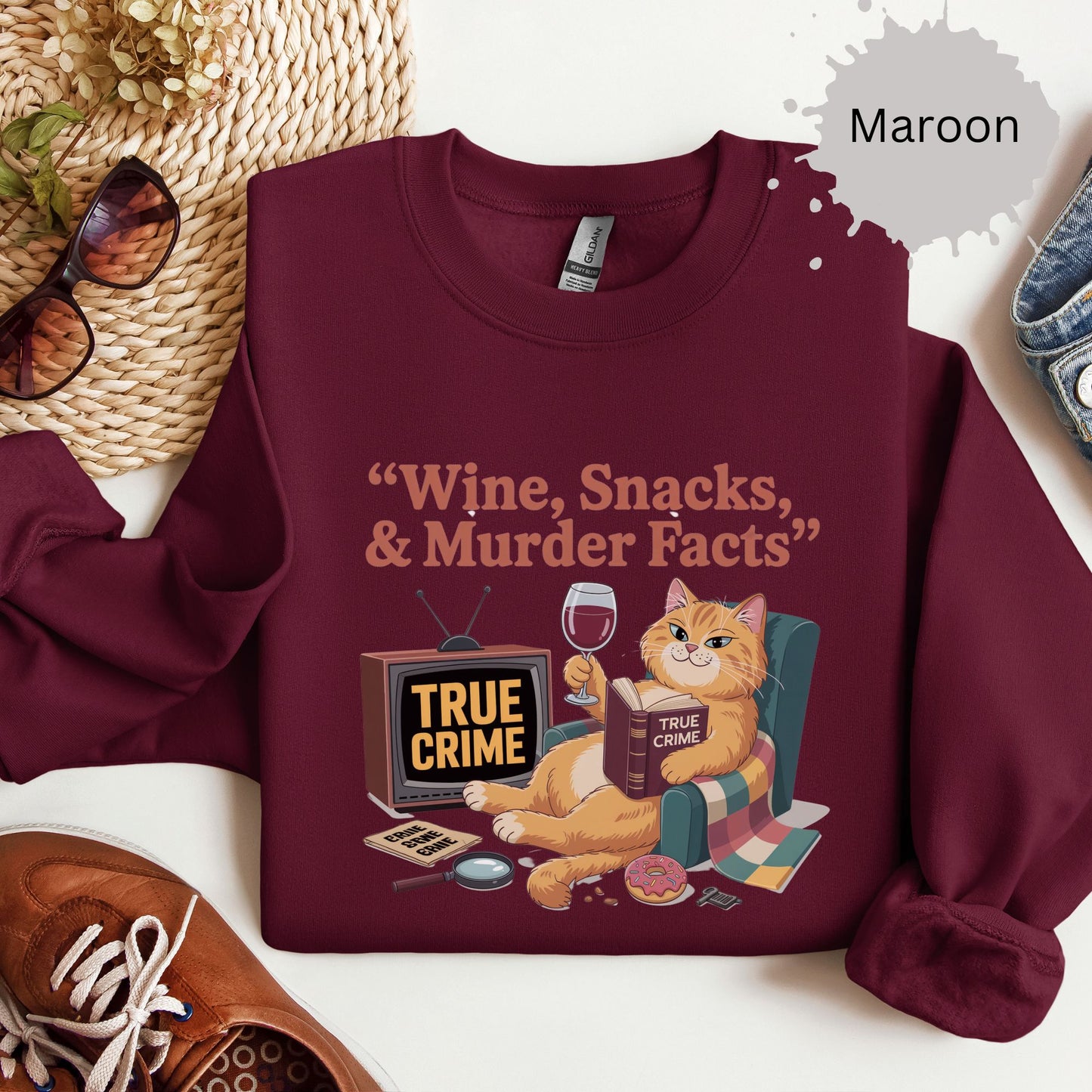 True Crimes & Whiskers Crewneck