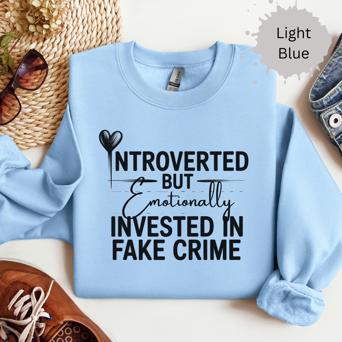 Introvert True Crime Crewneck