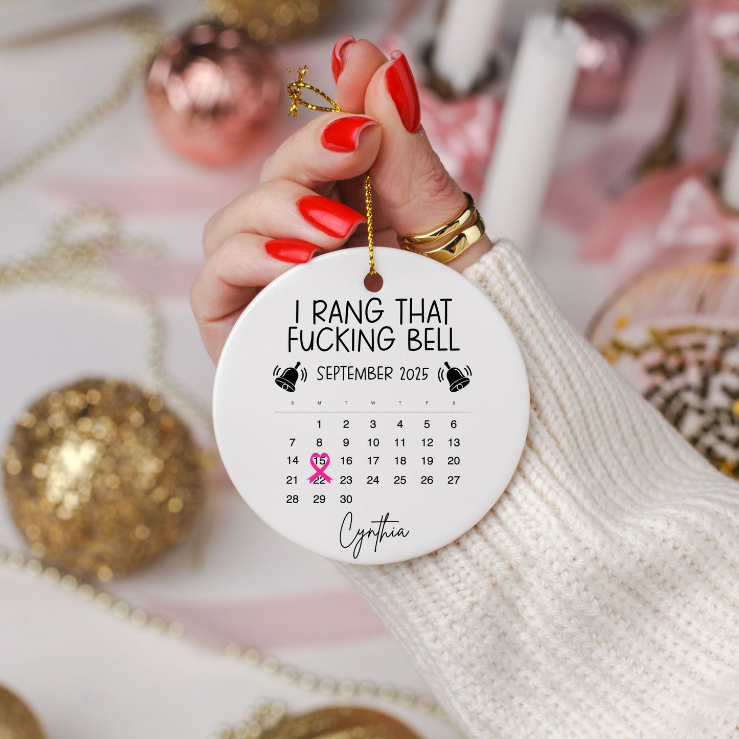 I Rang That F*ing Bell – End-of-Treatment Ornament