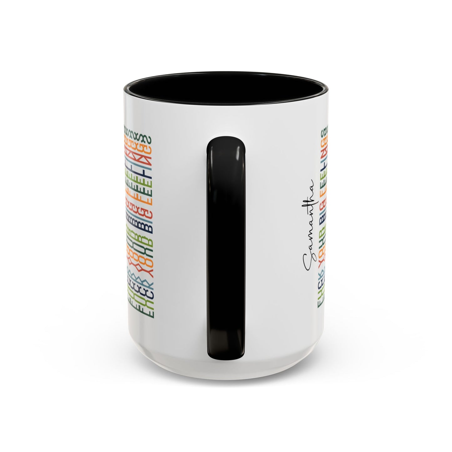 F**k Your Big Feelings – Hidden Message Mug (Colorful Text)