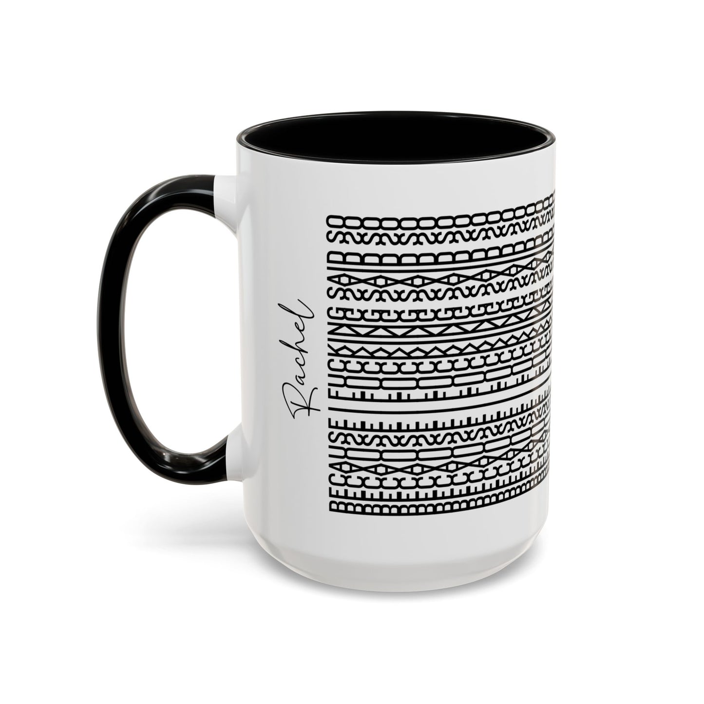 Because I F**ing Said So – Hidden Message Mug (Black Text)