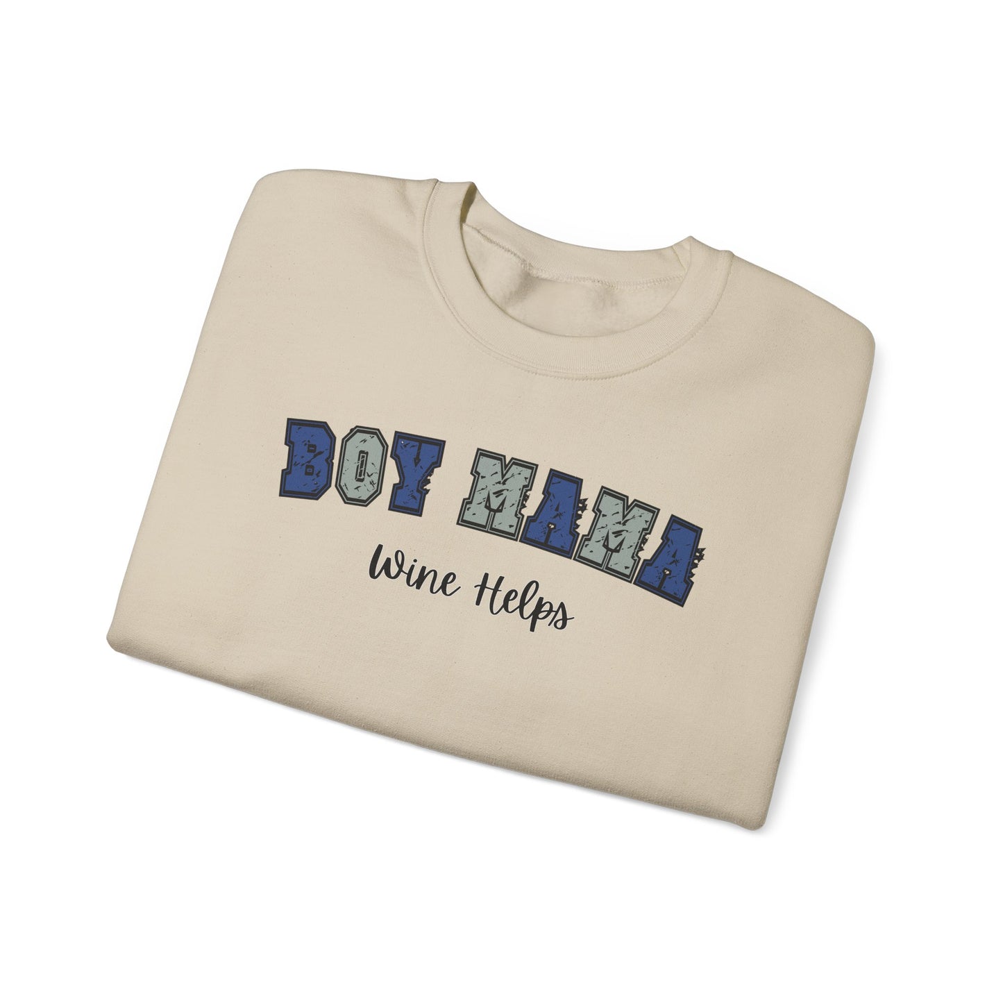 Boy Mams Drink Wine Crewneck Sweatshirt