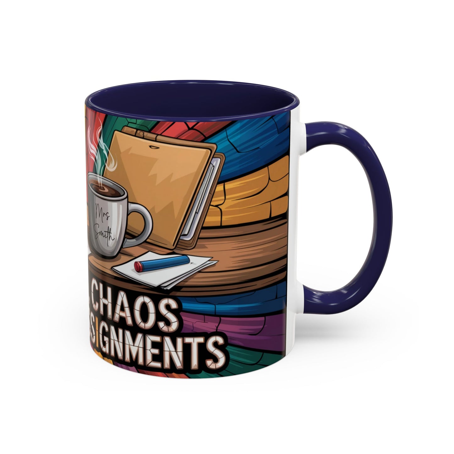 Personalized Teacher Chaos Coffee Mug