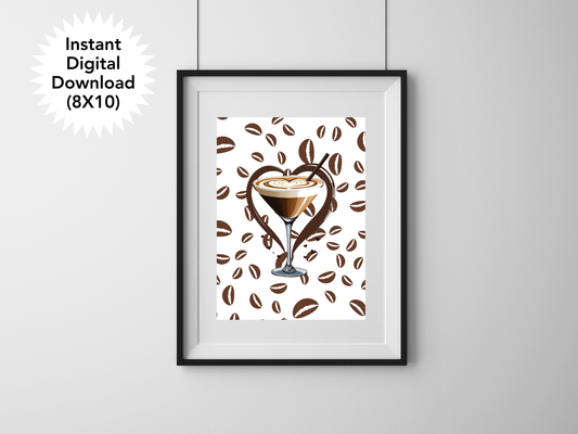 Espresso Martinis and Coffee Beans - Digital Download