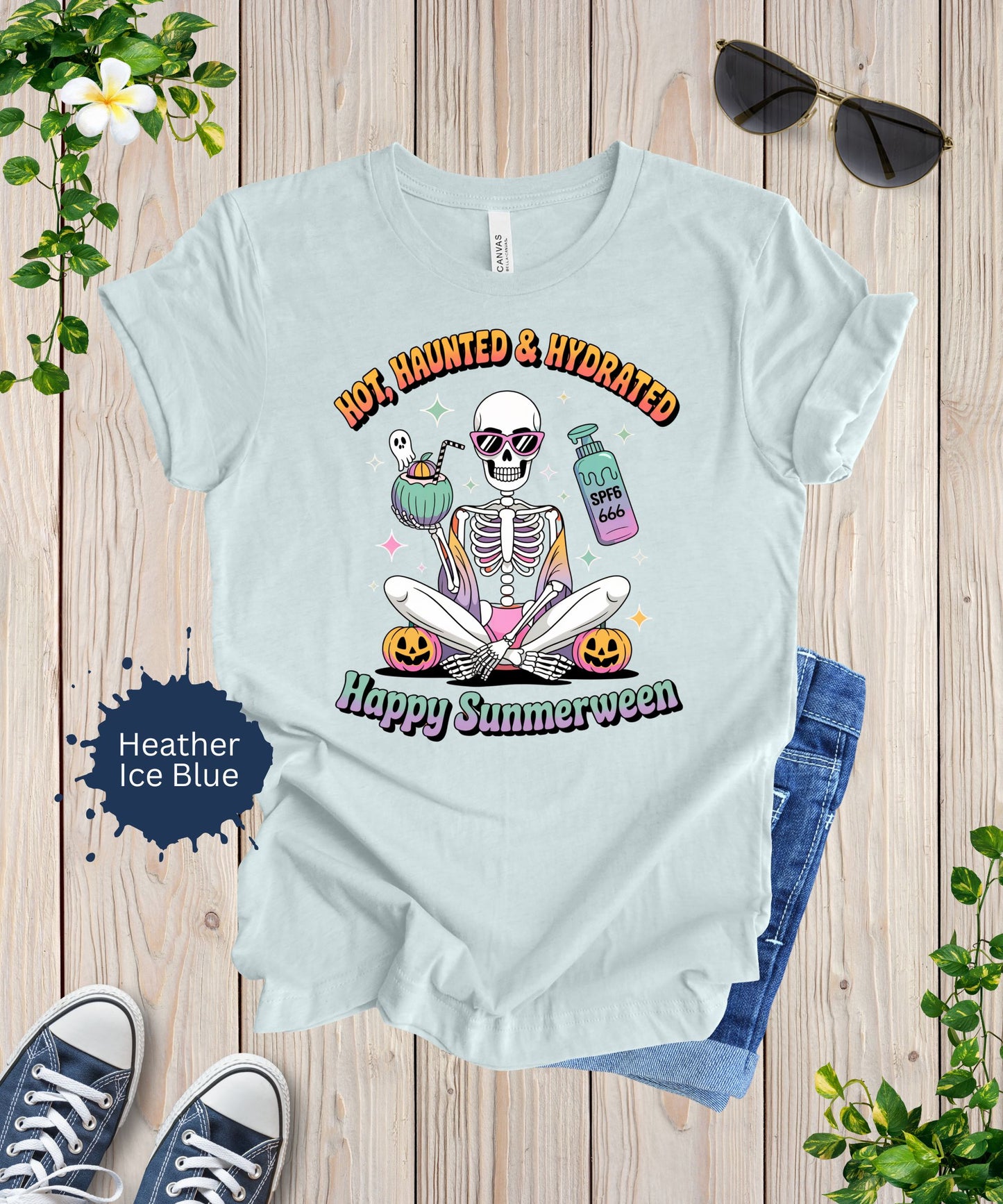 Hot, Haunted and Hydrated Summerween Shirt