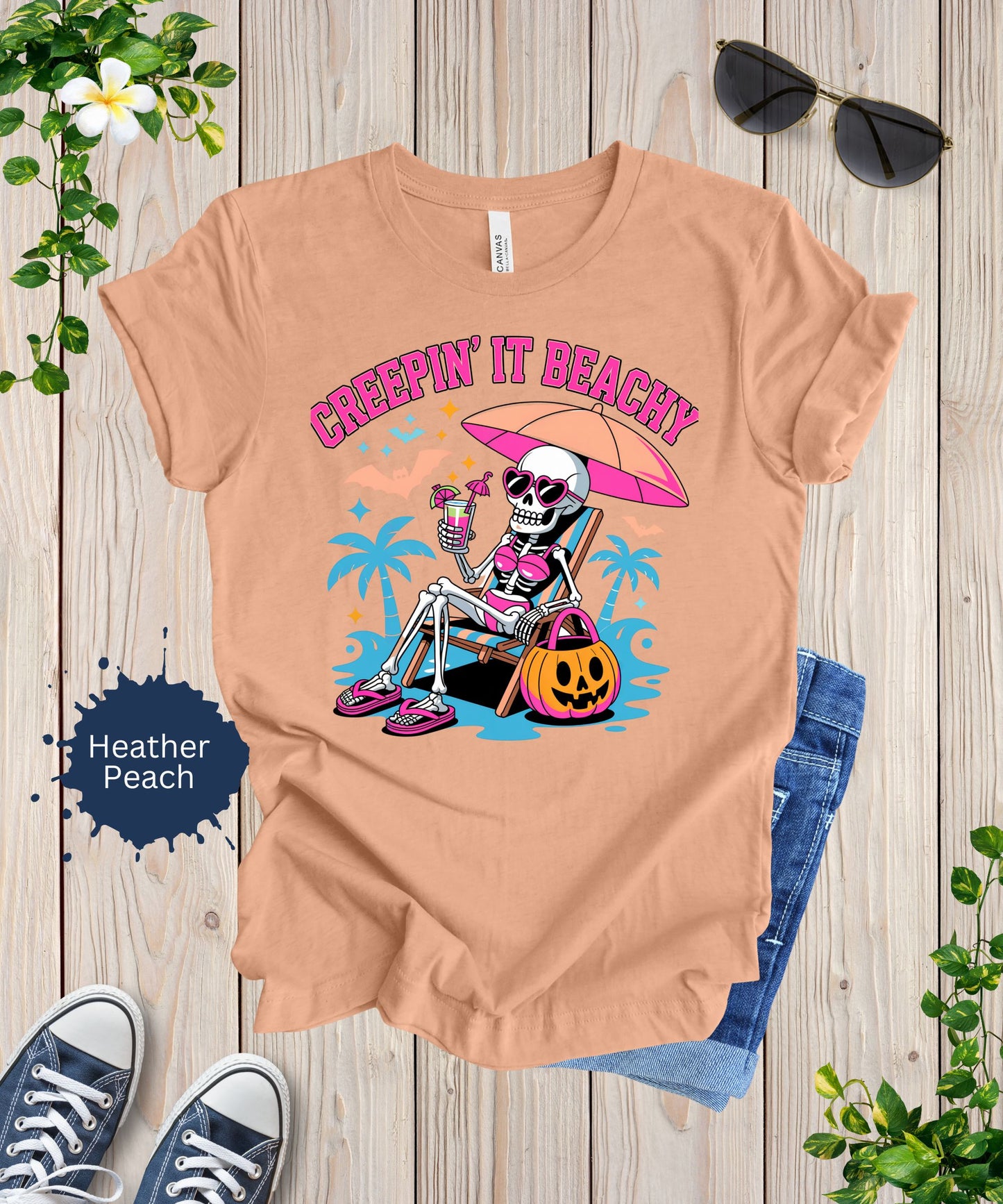 Creepin’ It Beachy Skeleton Tee
