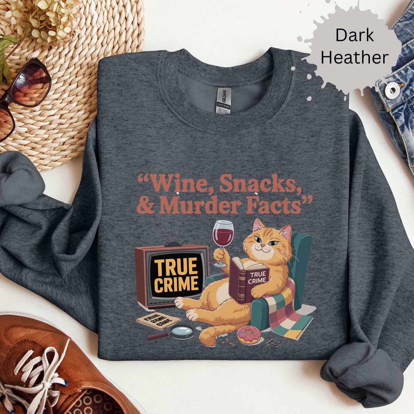 True Crimes & Whiskers Crewneck