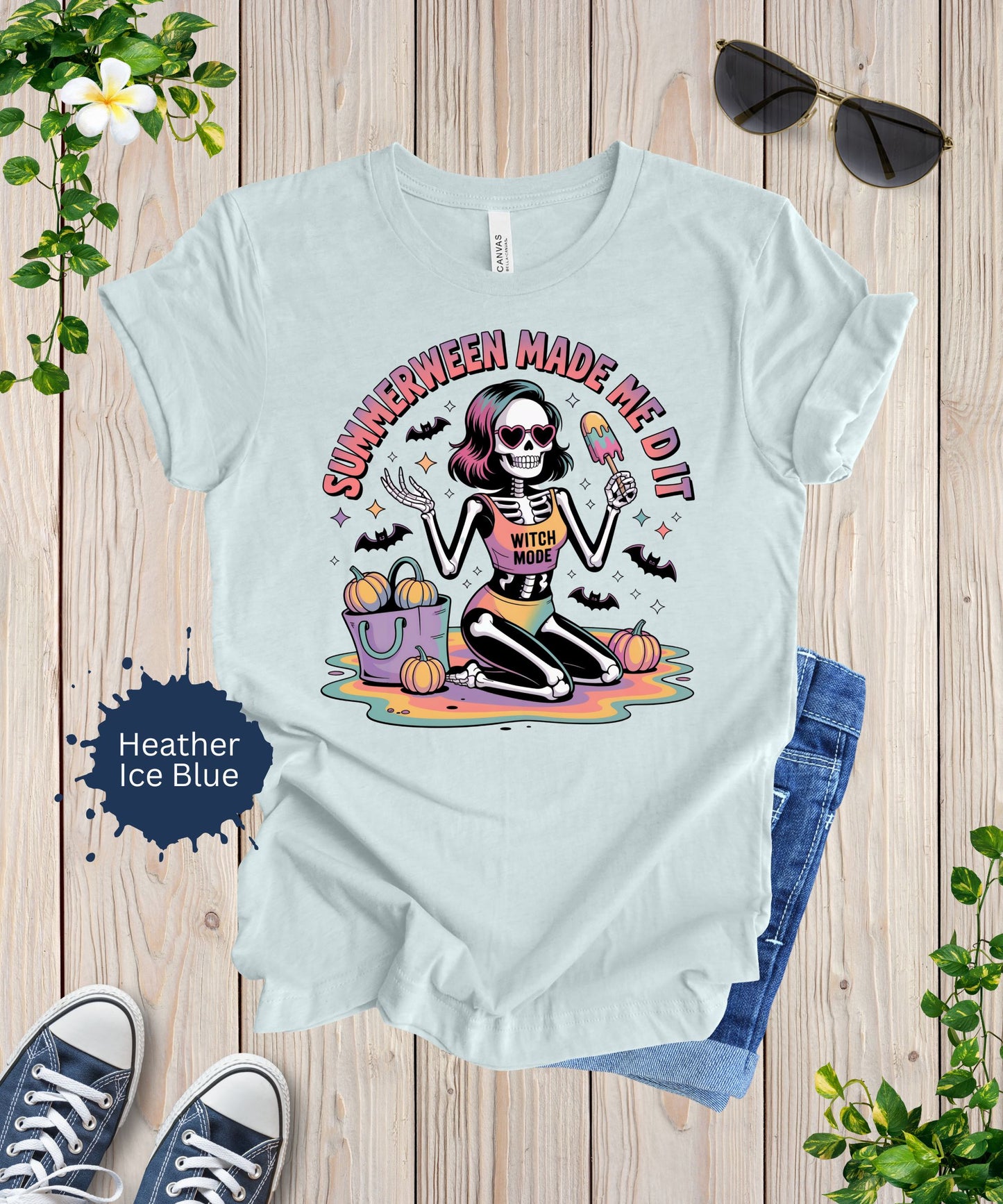 Summerween Beach Skeleton Shirt