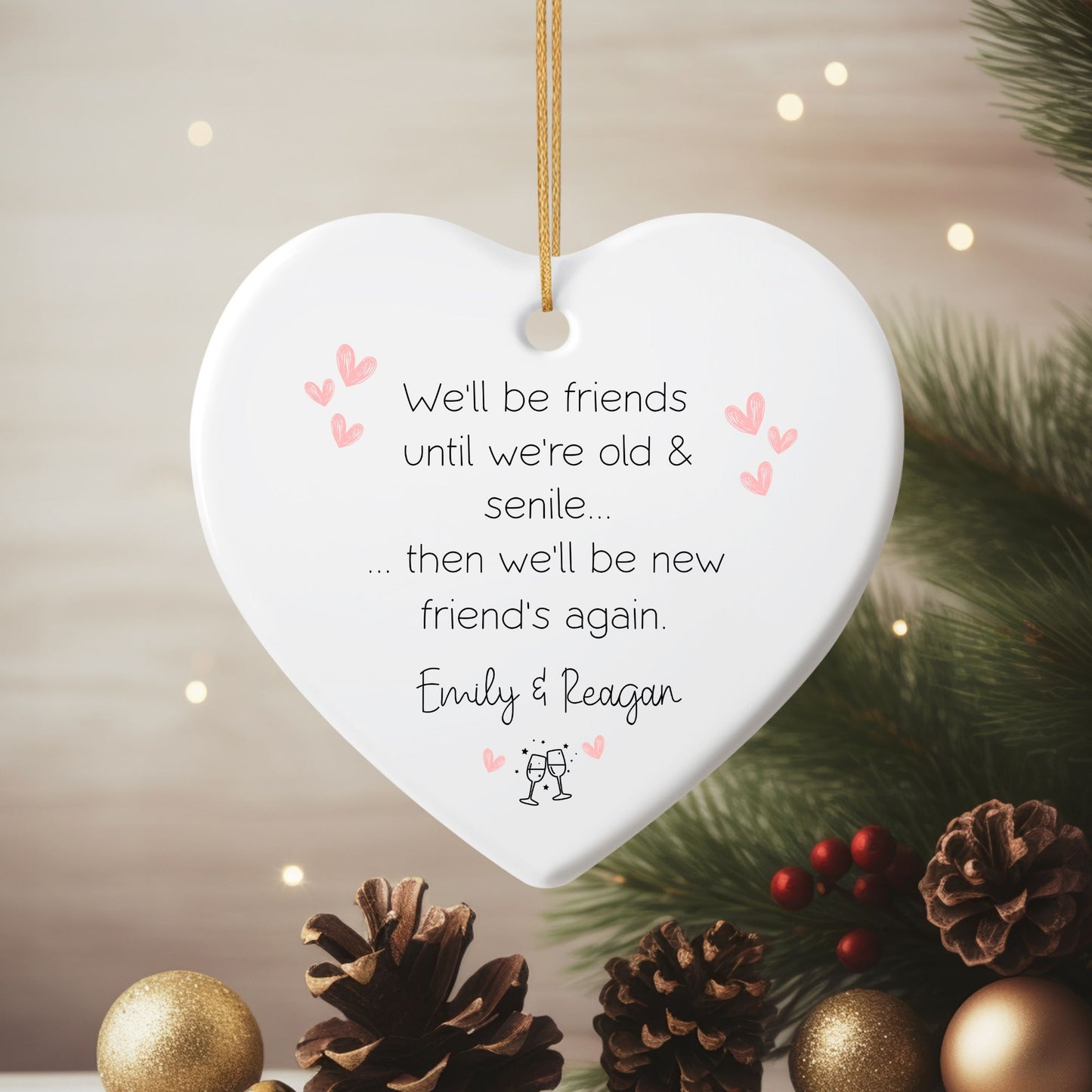 Forever Friends Ceramic Ornament