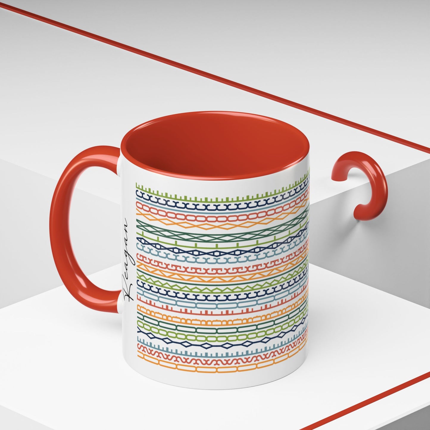 Use Your F**ing Calm Voice – Hidden Message Mug (Colorful Text)