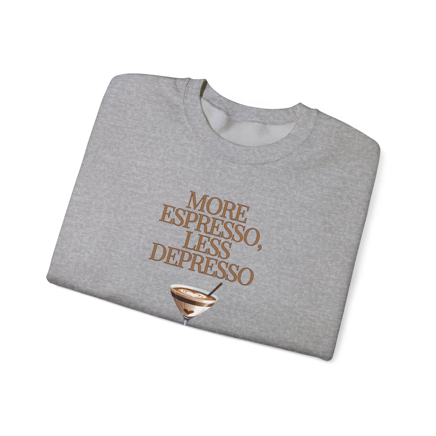 More Espresso Less Depresso Crewneck Sweatshirt