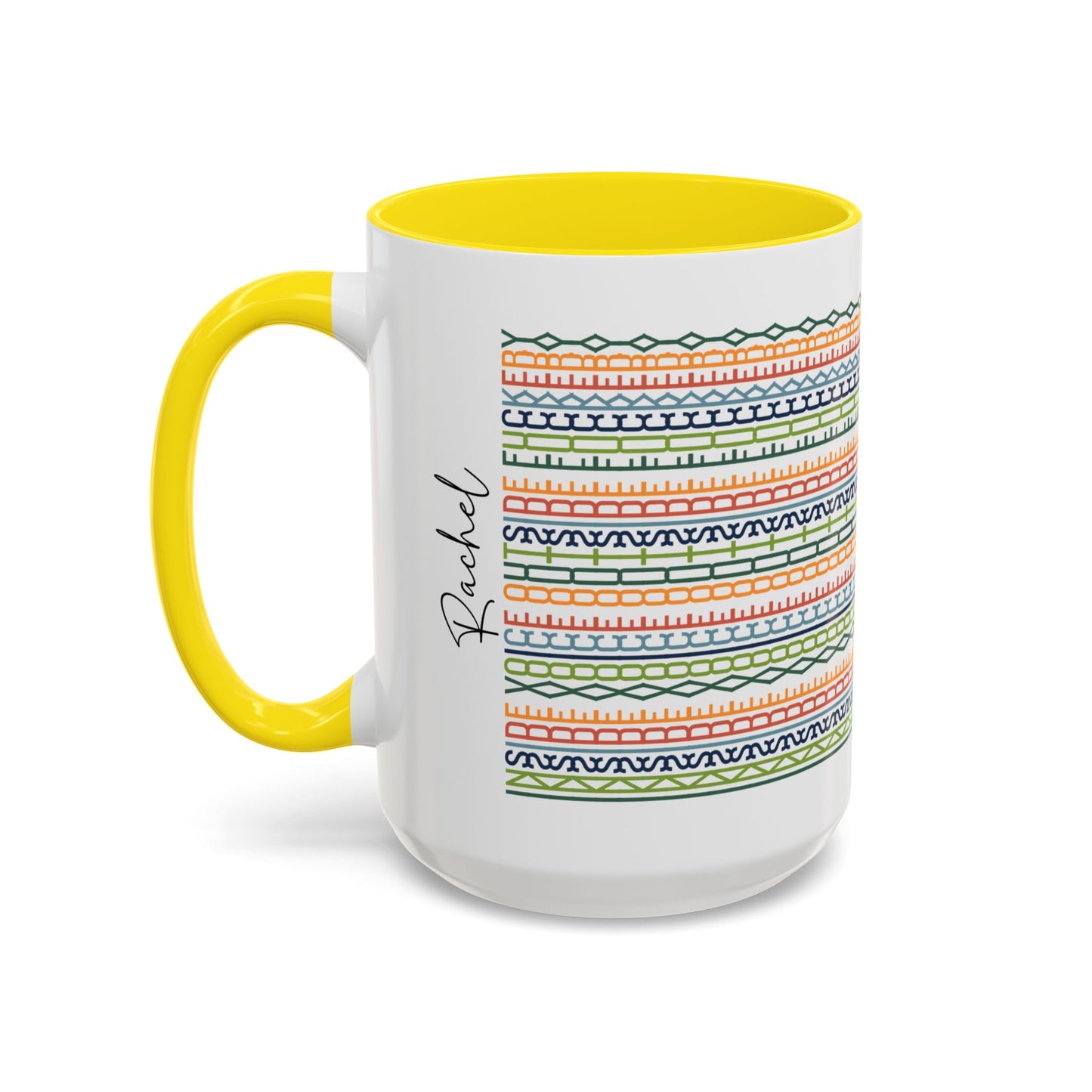 Inside Voice, Outside F**kery – Hidden Message Mug (Colorful Text)