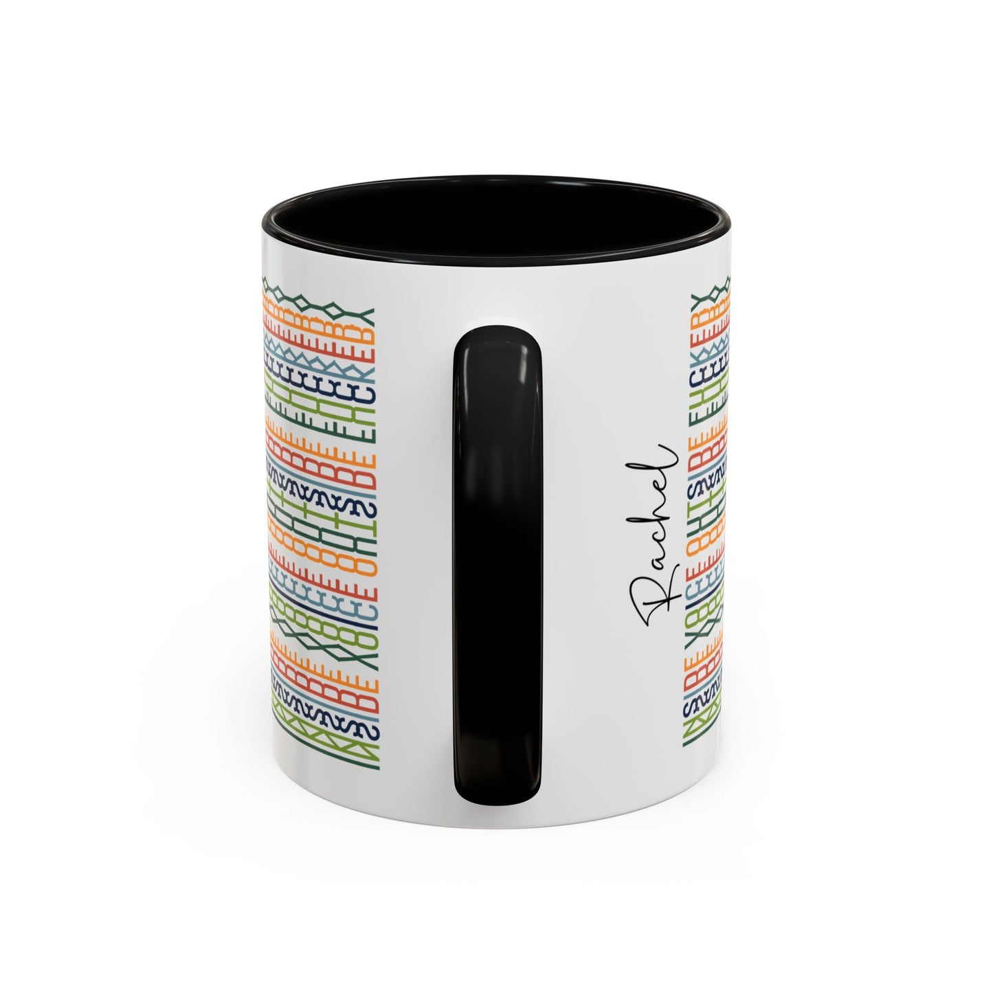 Inside Voice, Outside F**kery – Hidden Message Mug (Colorful Text)