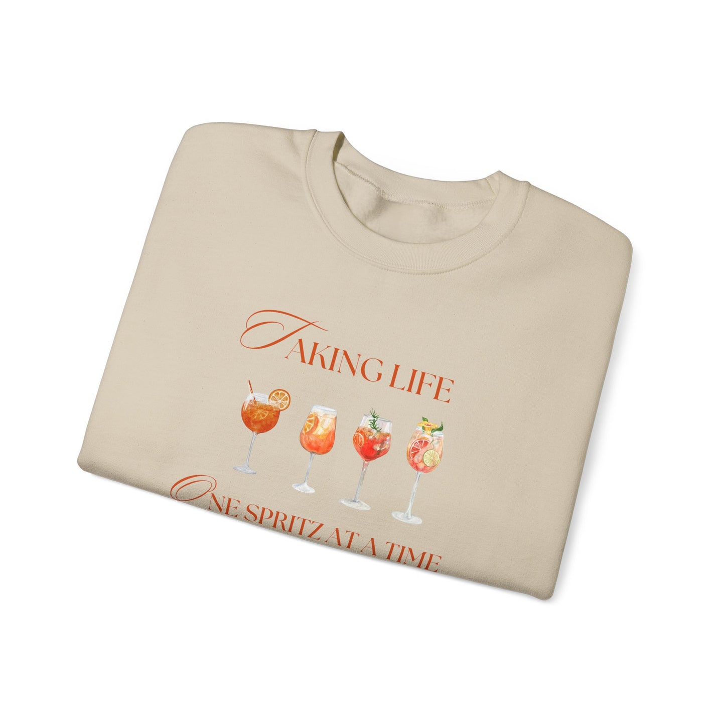 One Spritz at a Time Crewneck Sweatshirt