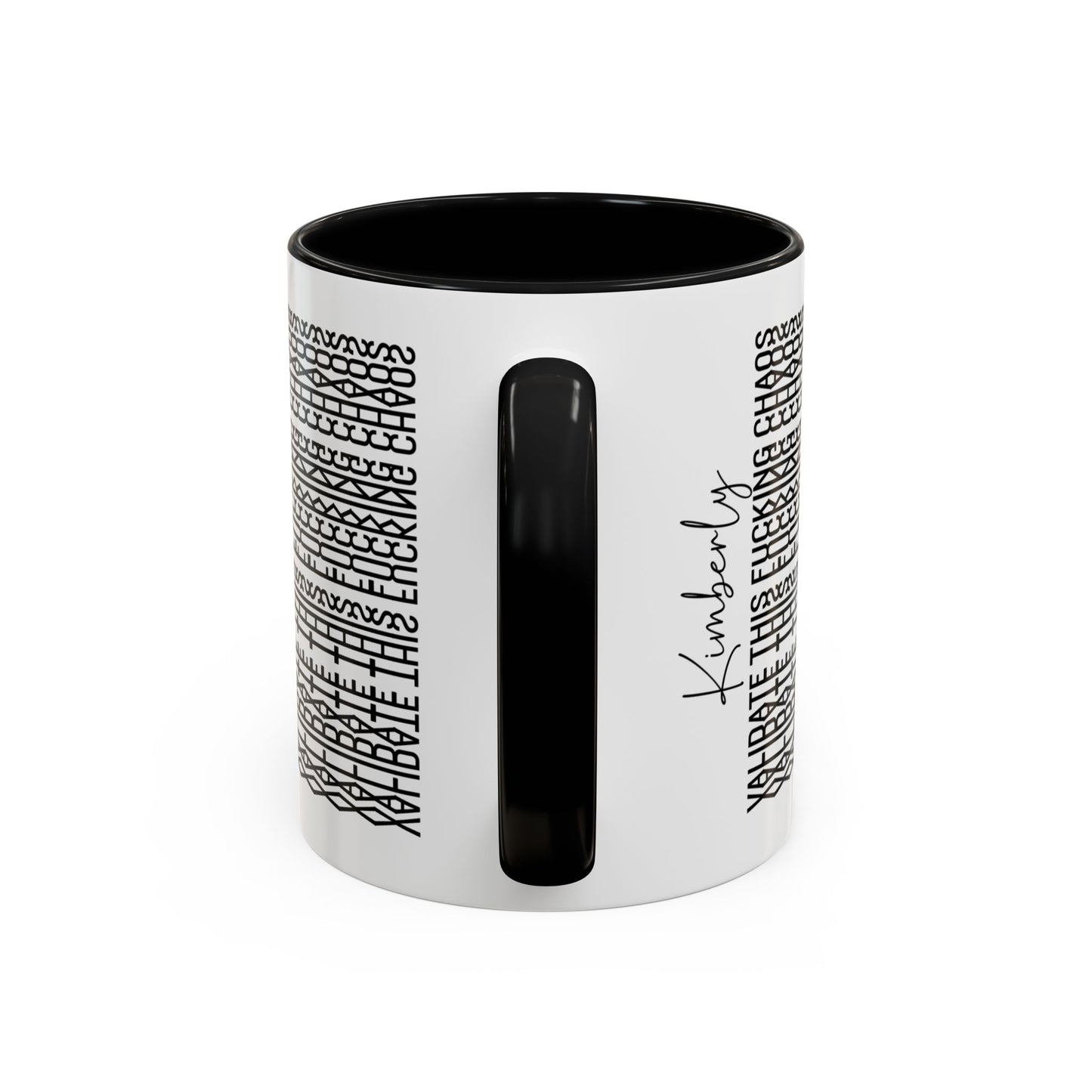 Validate This F**ing Chaos – Hidden Message Mug (Black Text)