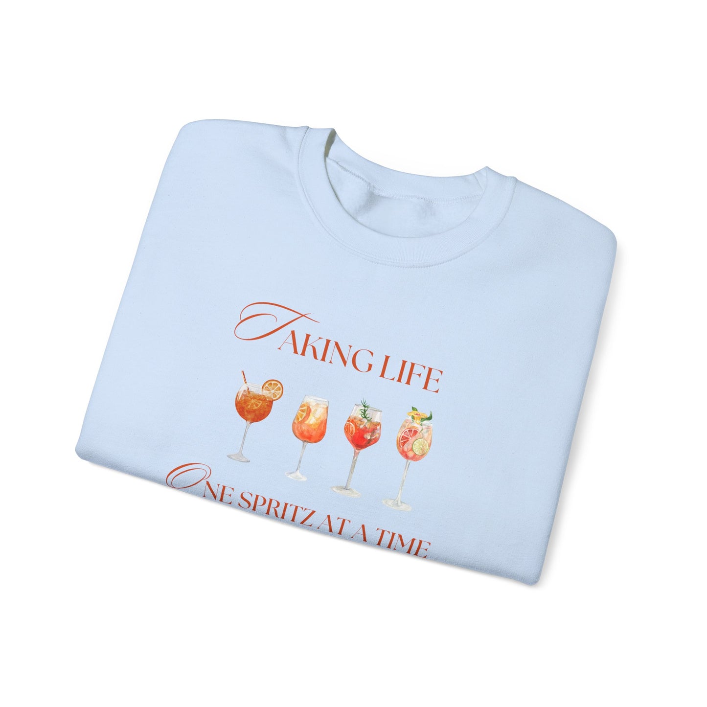 One Spritz at a Time Crewneck Sweatshirt