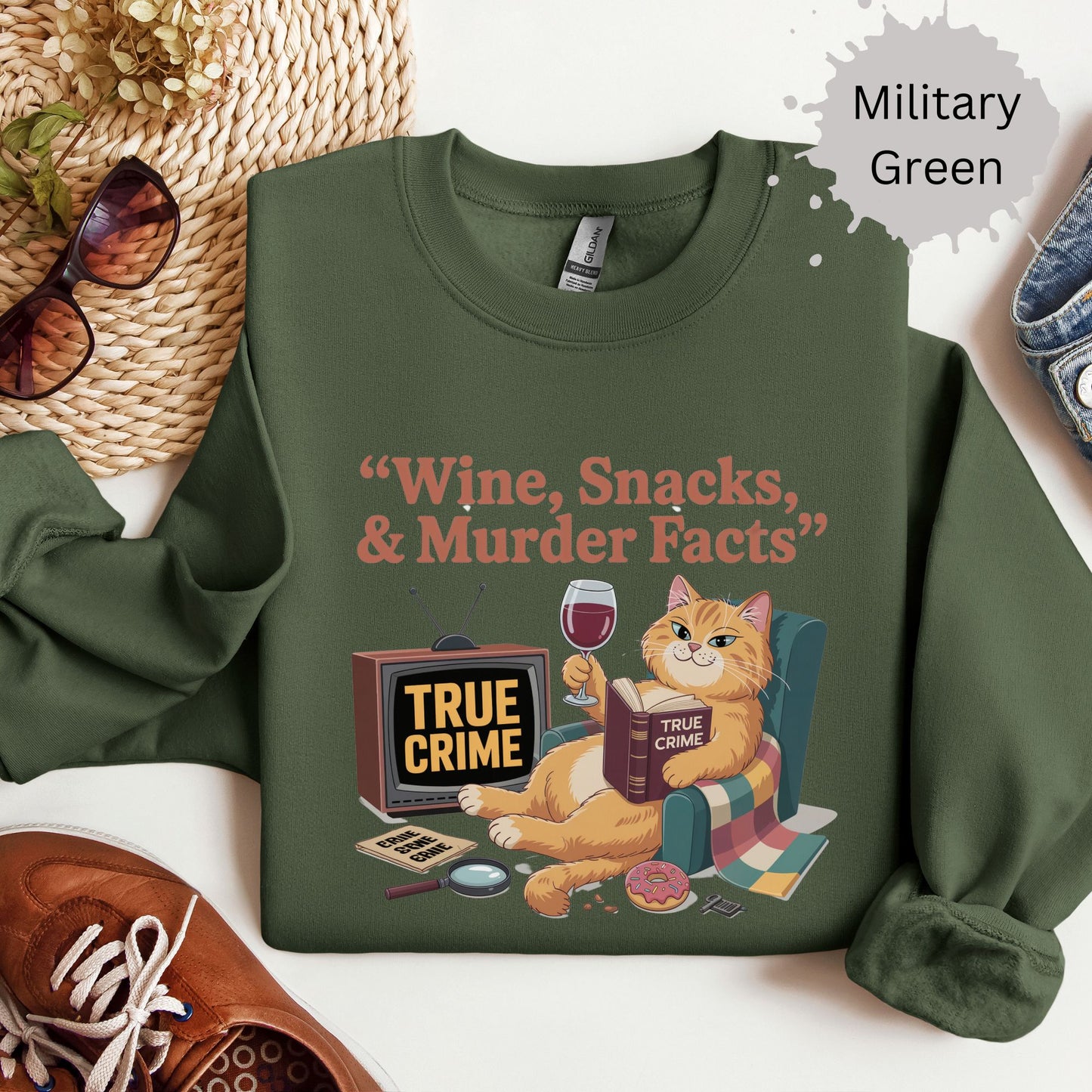 True Crimes & Whiskers Crewneck