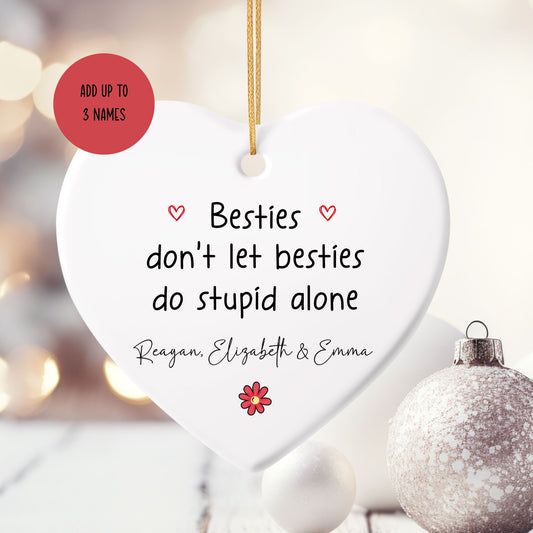 Partners in Stupid Ceramic Ornament