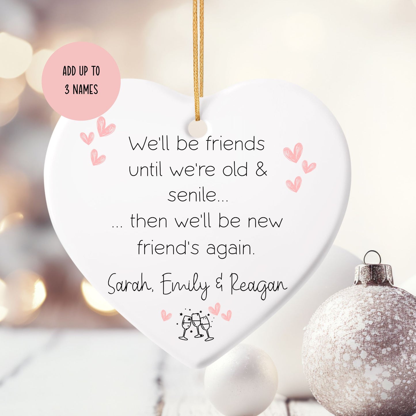 Forever Friends Ceramic Ornament