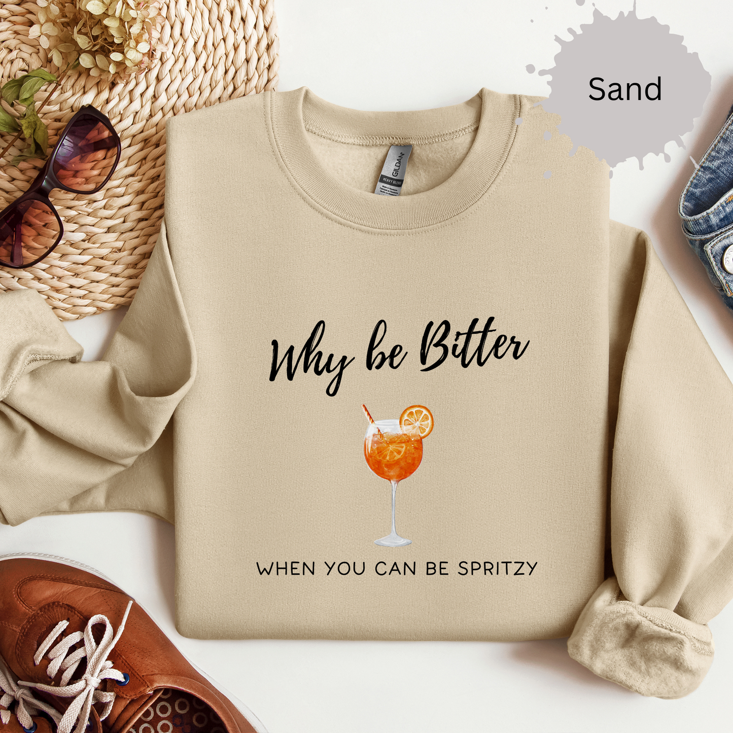 Spritzy Not Bitter Crewneck Sweatshirt