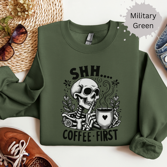 Coffee Before Conversation Crewneck Sweatshirt
