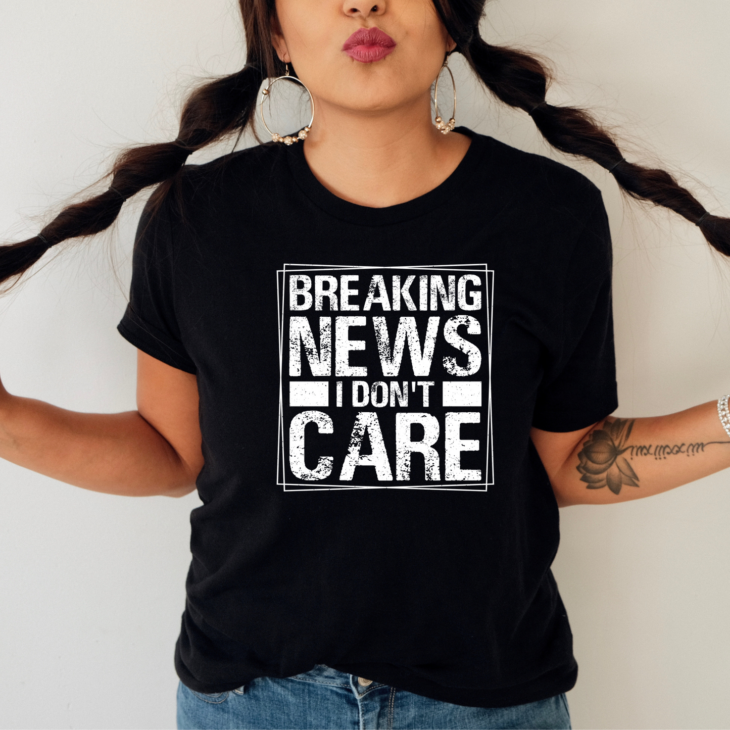 Breaking News: I Don't Care Attitude Tee