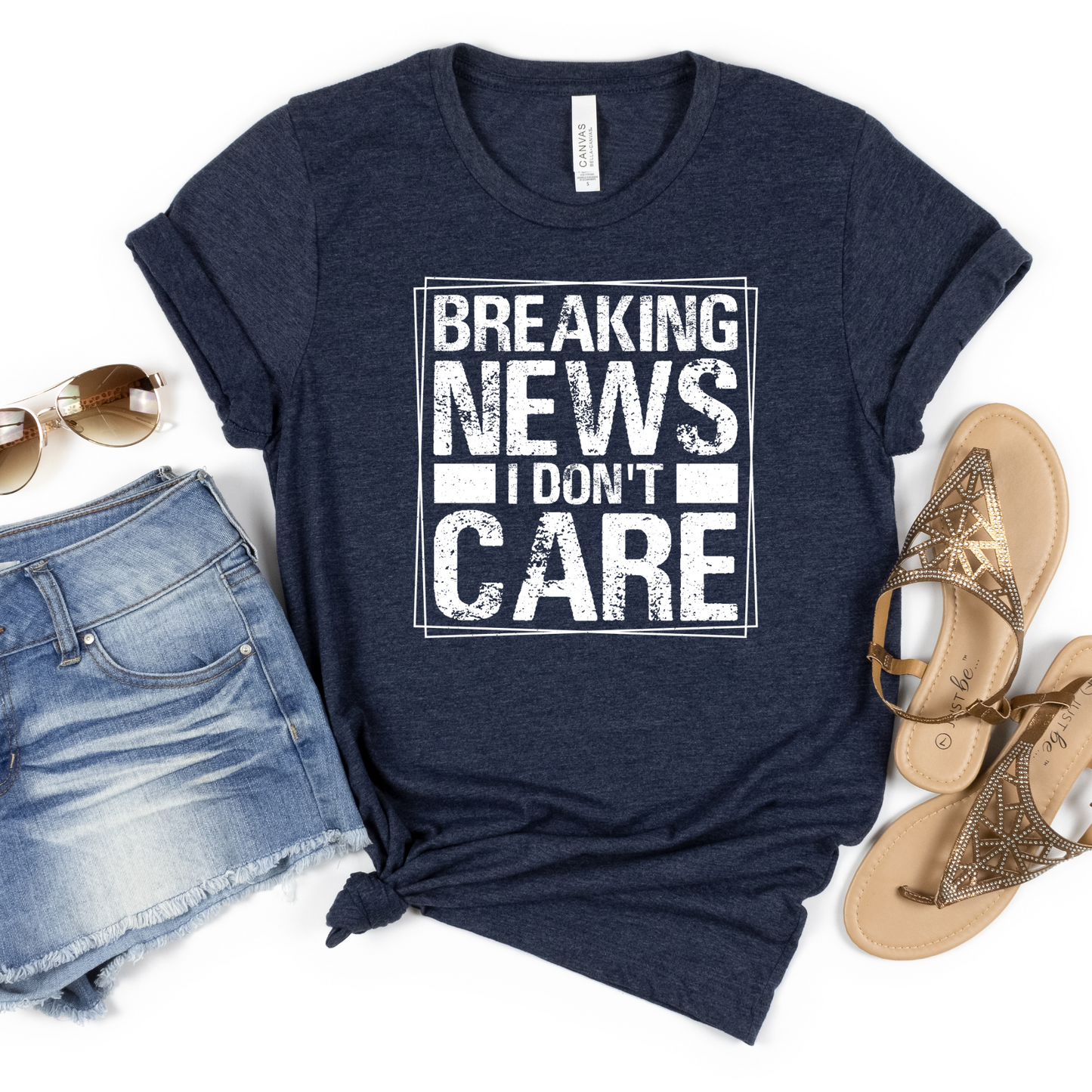 Breaking News: I Don't Care Attitude Tee