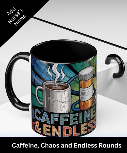 Personalized Nurse Rounds Coffee Mug