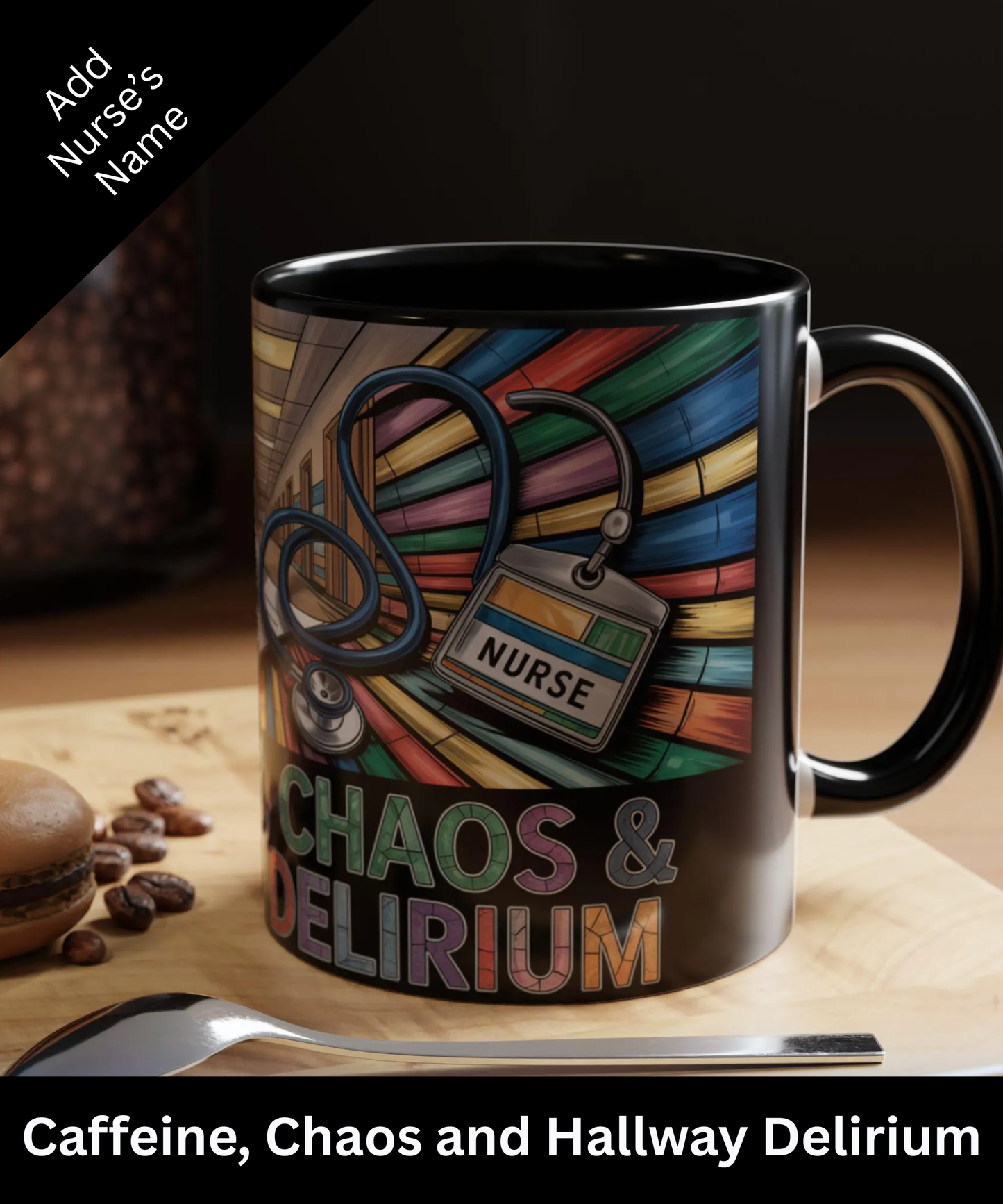 Personalized Nurse Chaos Coffee Mug