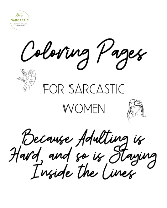 Sarcastic Coloring Book for Adults - FREE DOWNLOAD