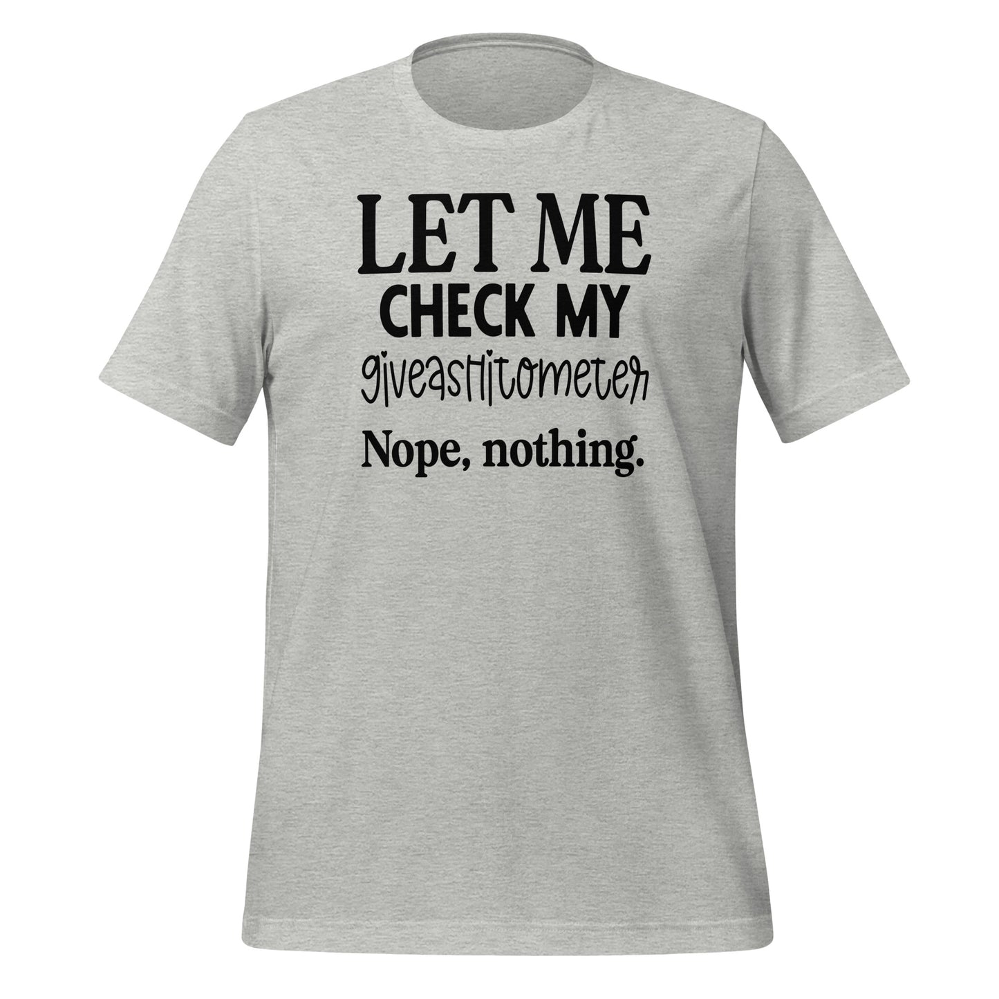 Sarcasm Meter: The 'Giveashitometer Check' Tee