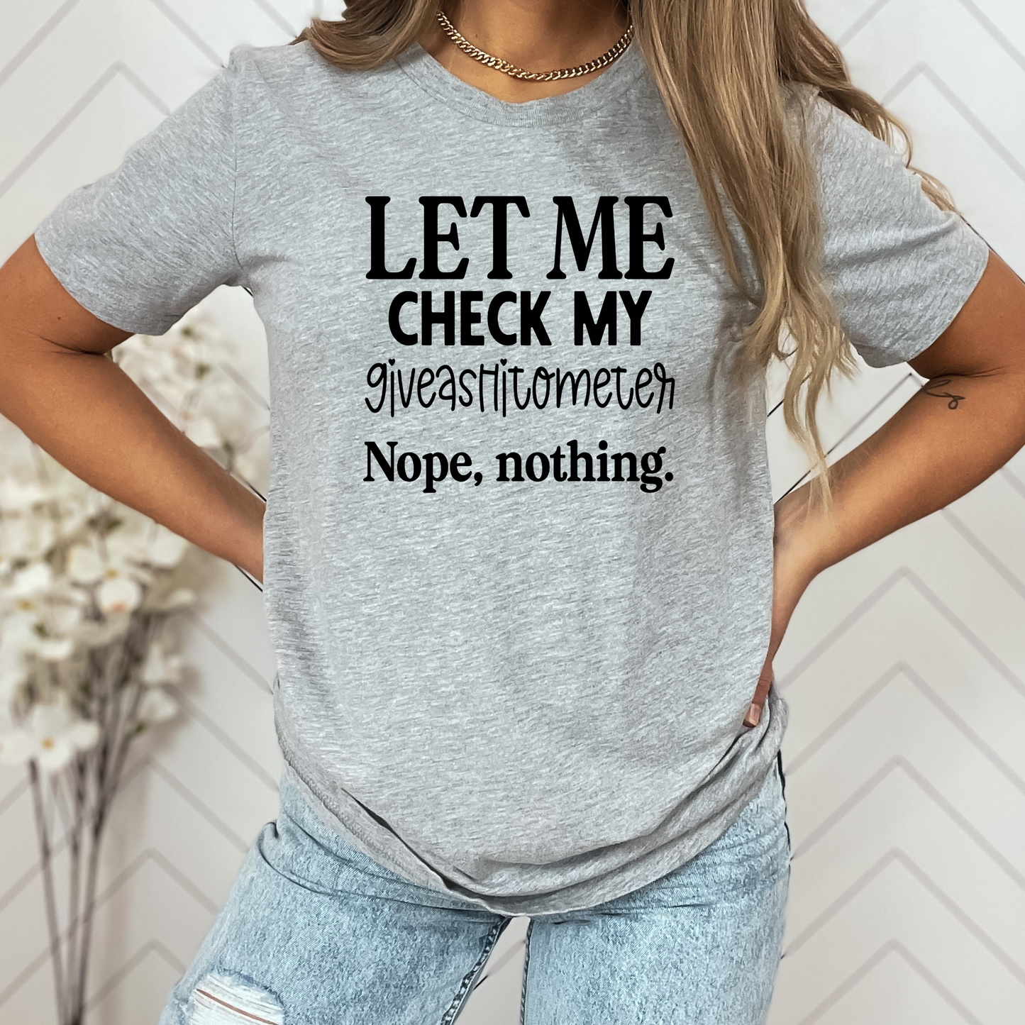 Sarcasm Meter: The 'Giveashitometer Check' Tee