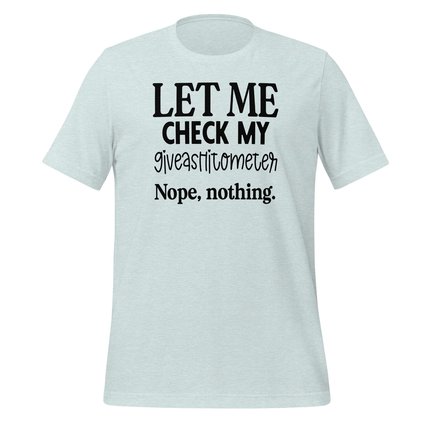 Sarcasm Meter: The 'Giveashitometer Check' Tee