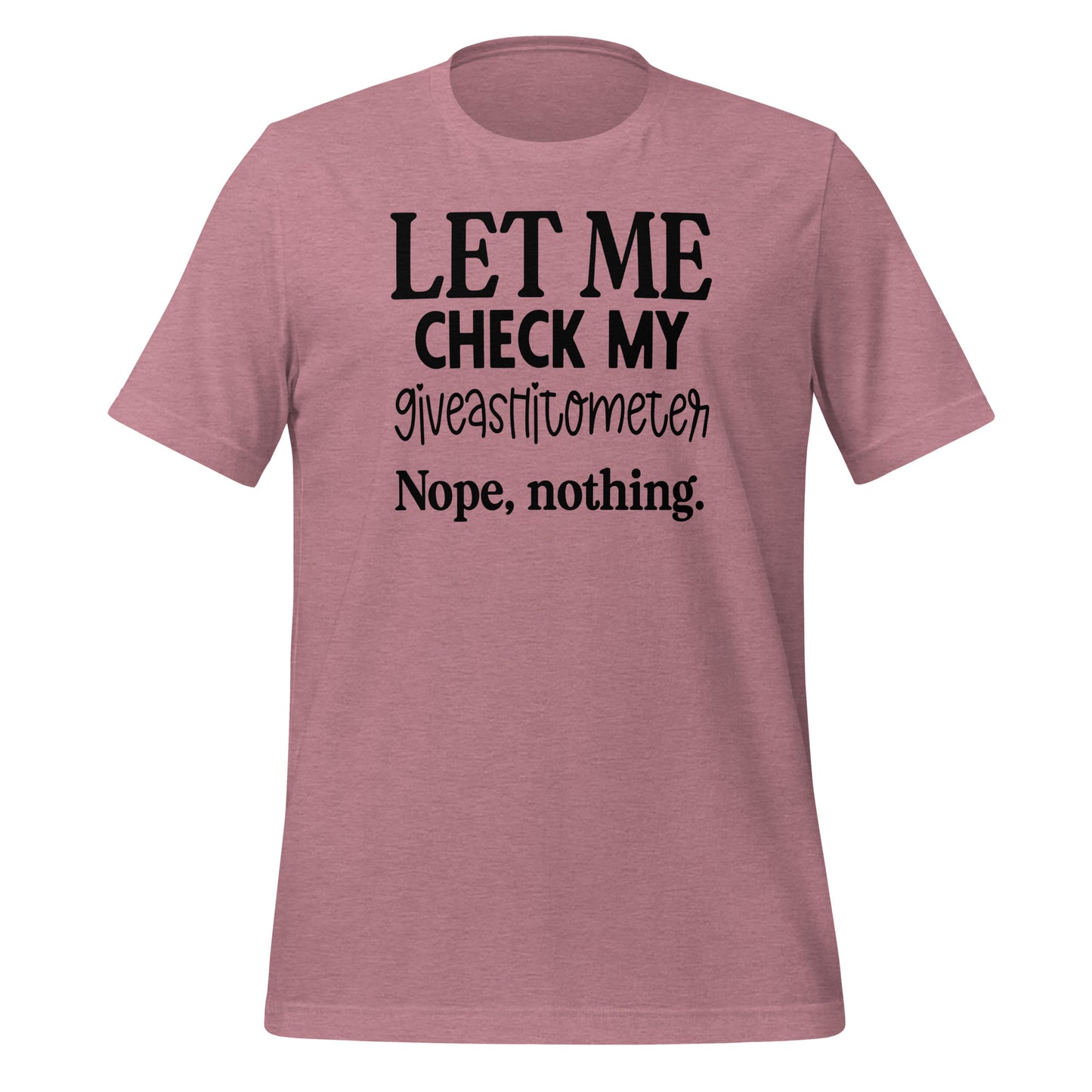 Sarcasm Meter: The 'Giveashitometer Check' Tee