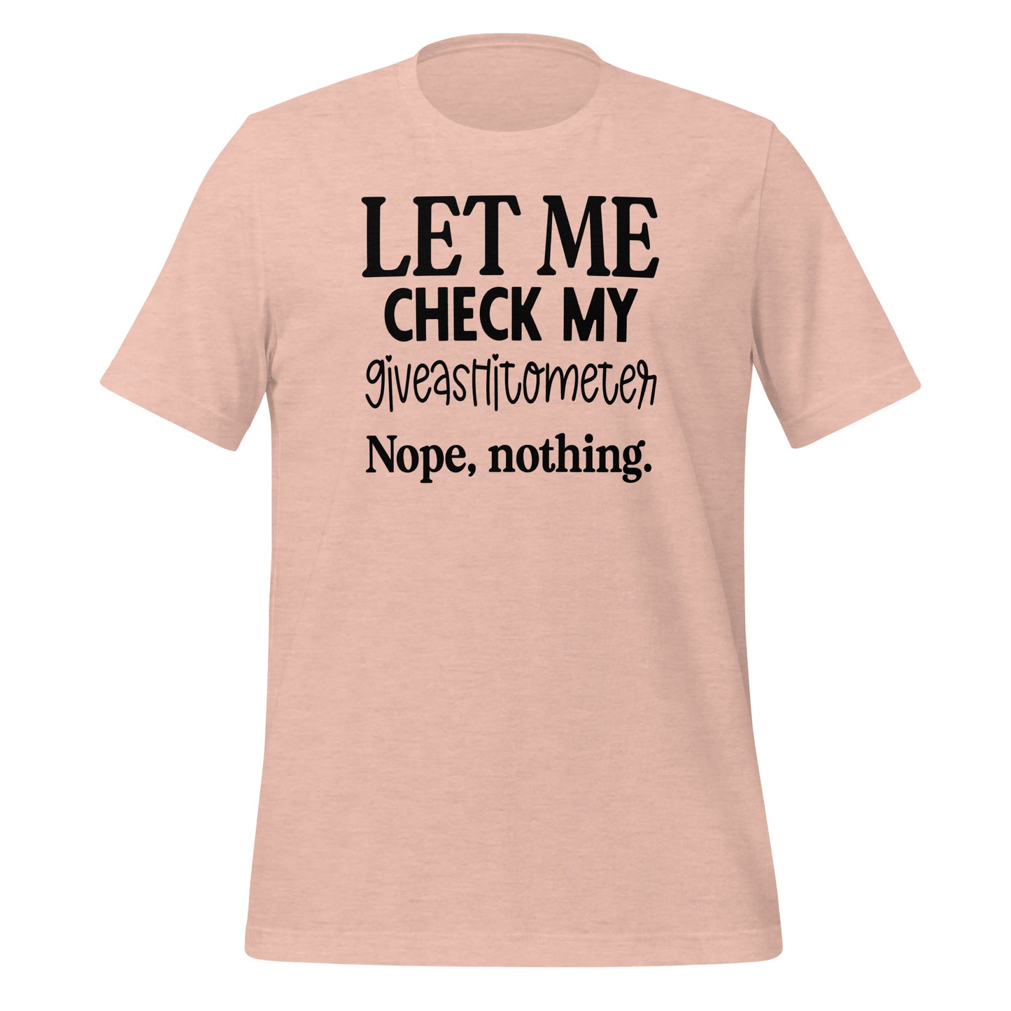 Sarcasm Meter: The 'Giveashitometer Check' Tee