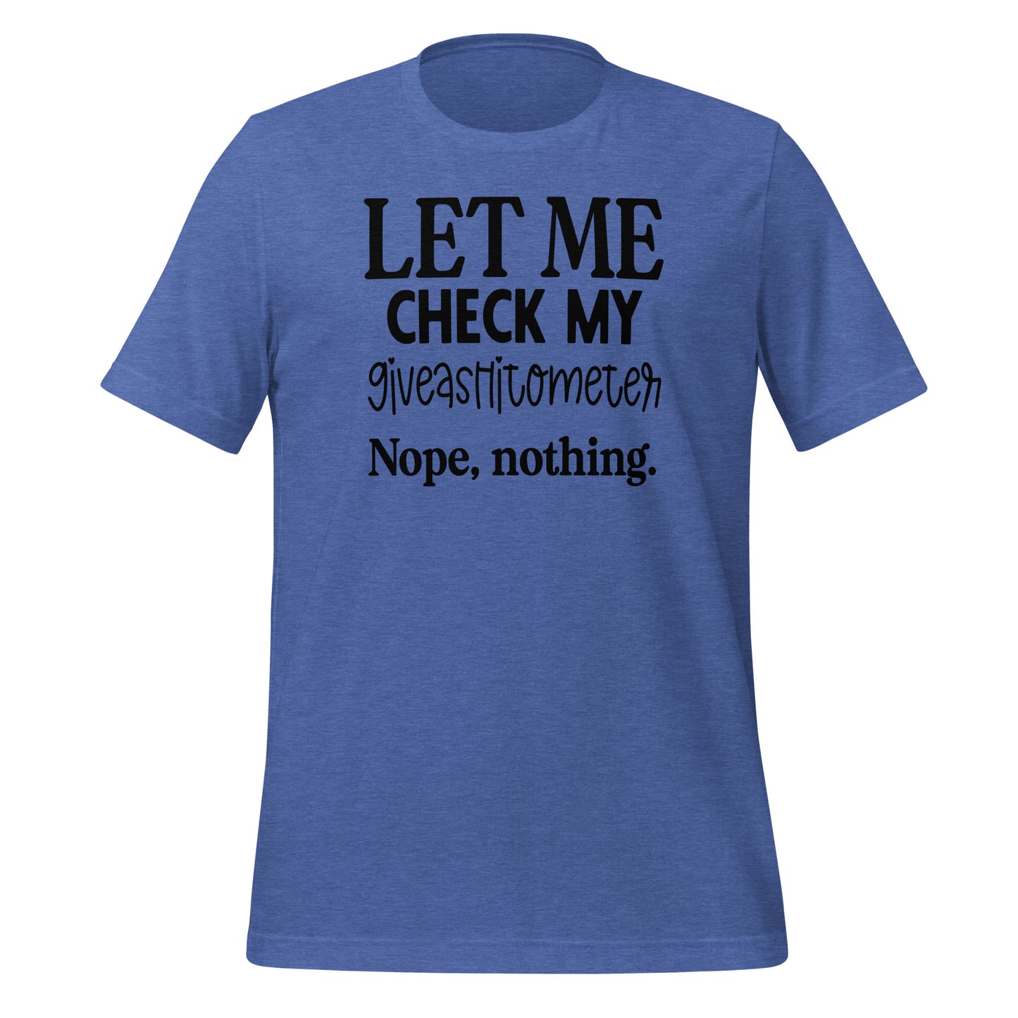 Sarcasm Meter: The 'Giveashitometer Check' Tee