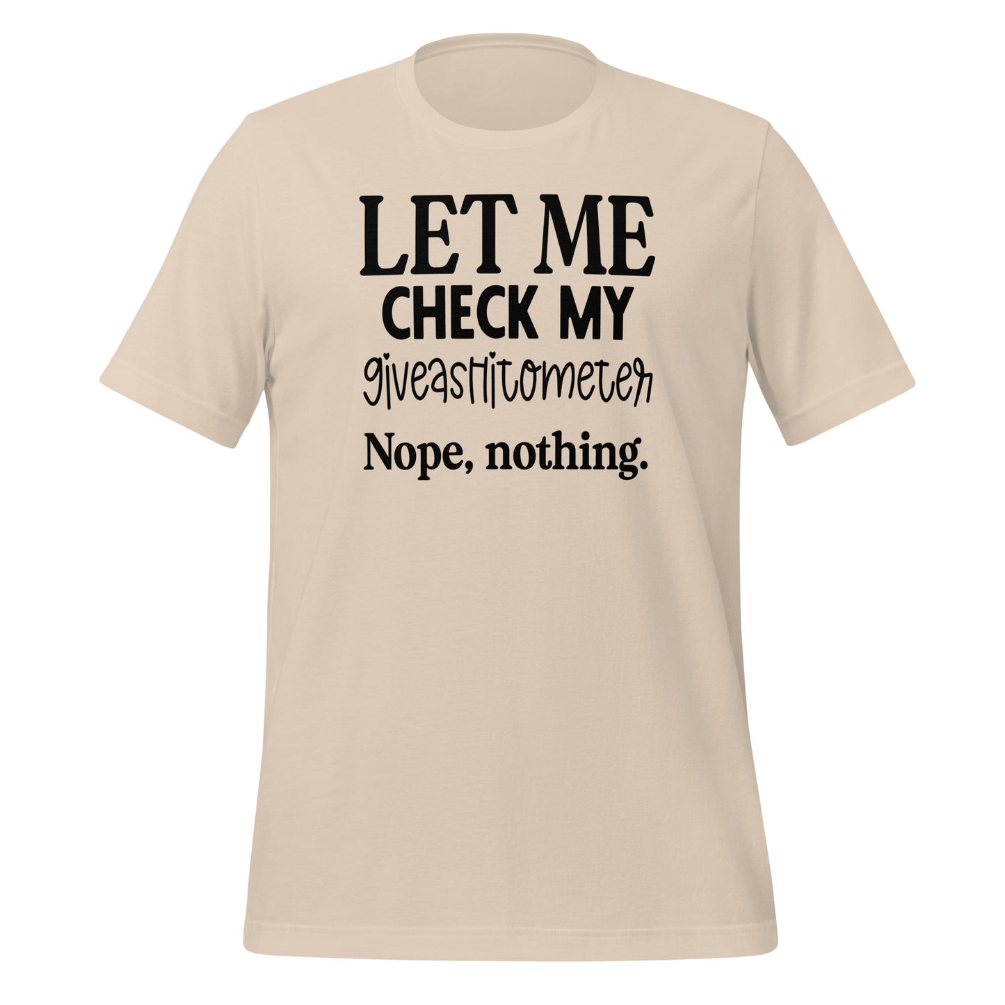 Sarcasm Meter: The 'Giveashitometer Check' Tee