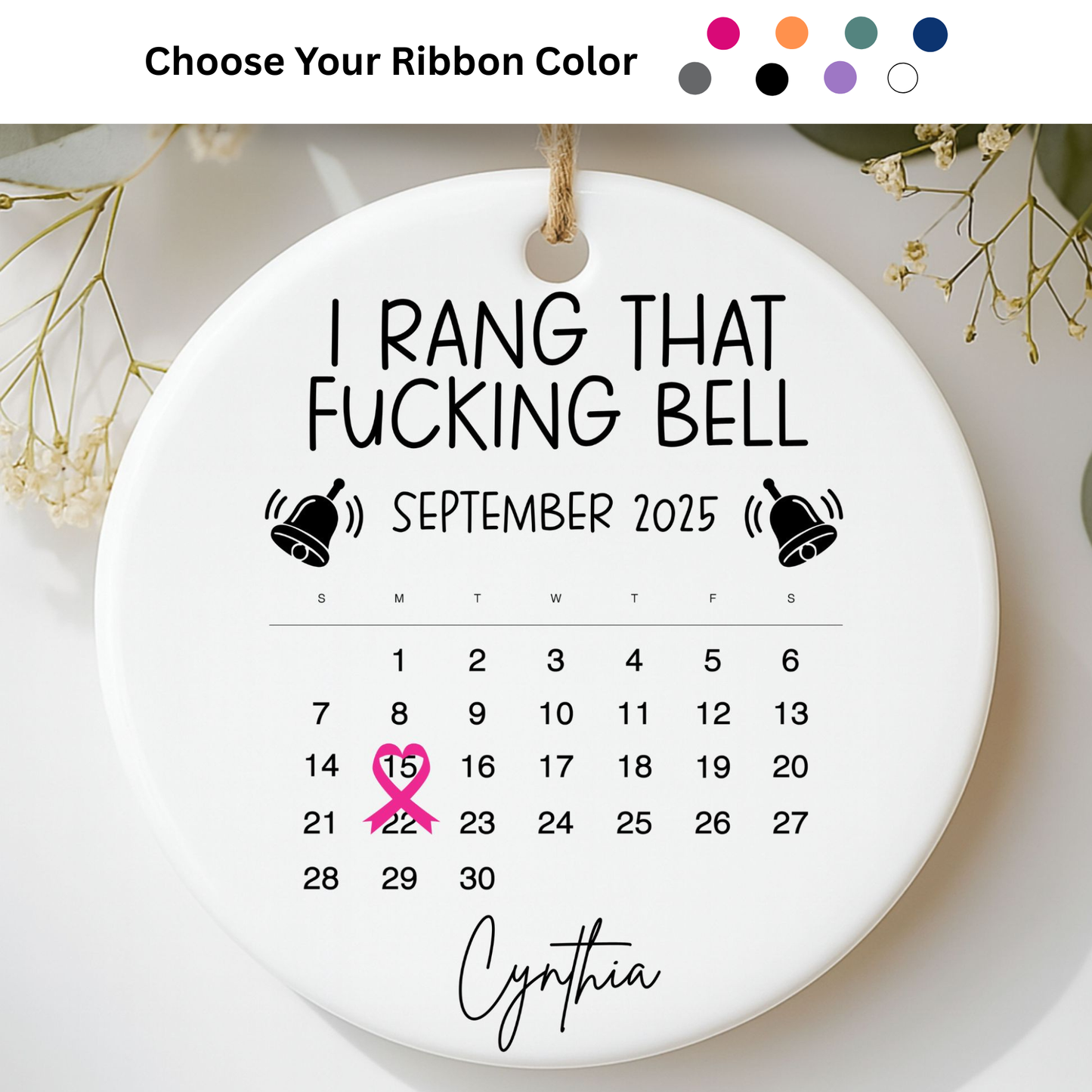 I Rang That F*ing Bell – End-of-Treatment Ornament