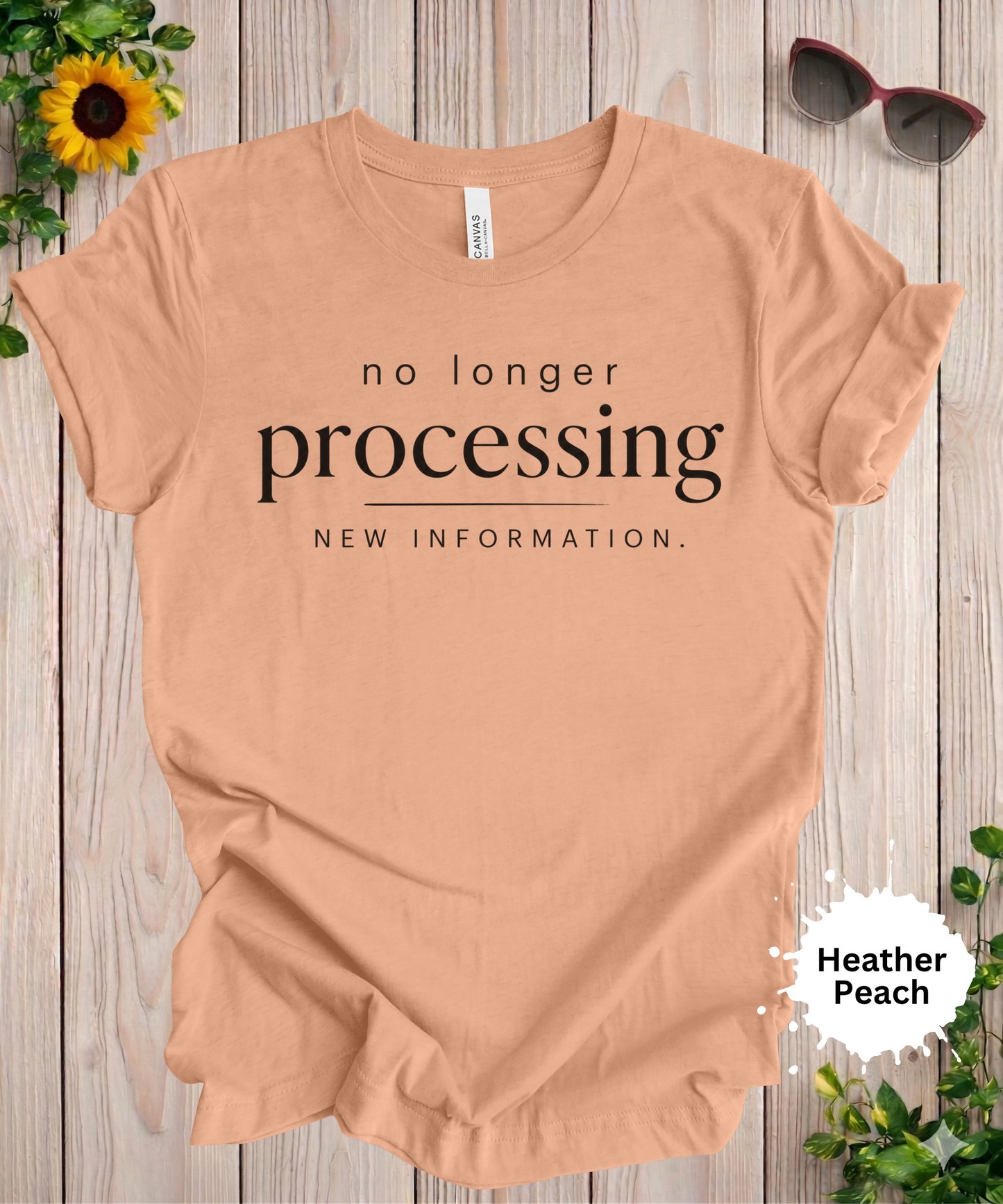 No Longer Processing New Information T-Shirt