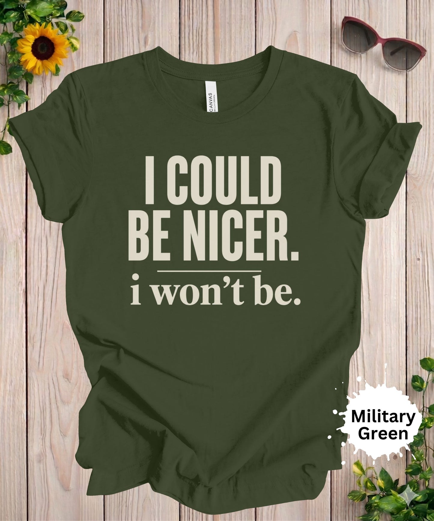 I Could Be Nicer I Won’t Be T-Shirt