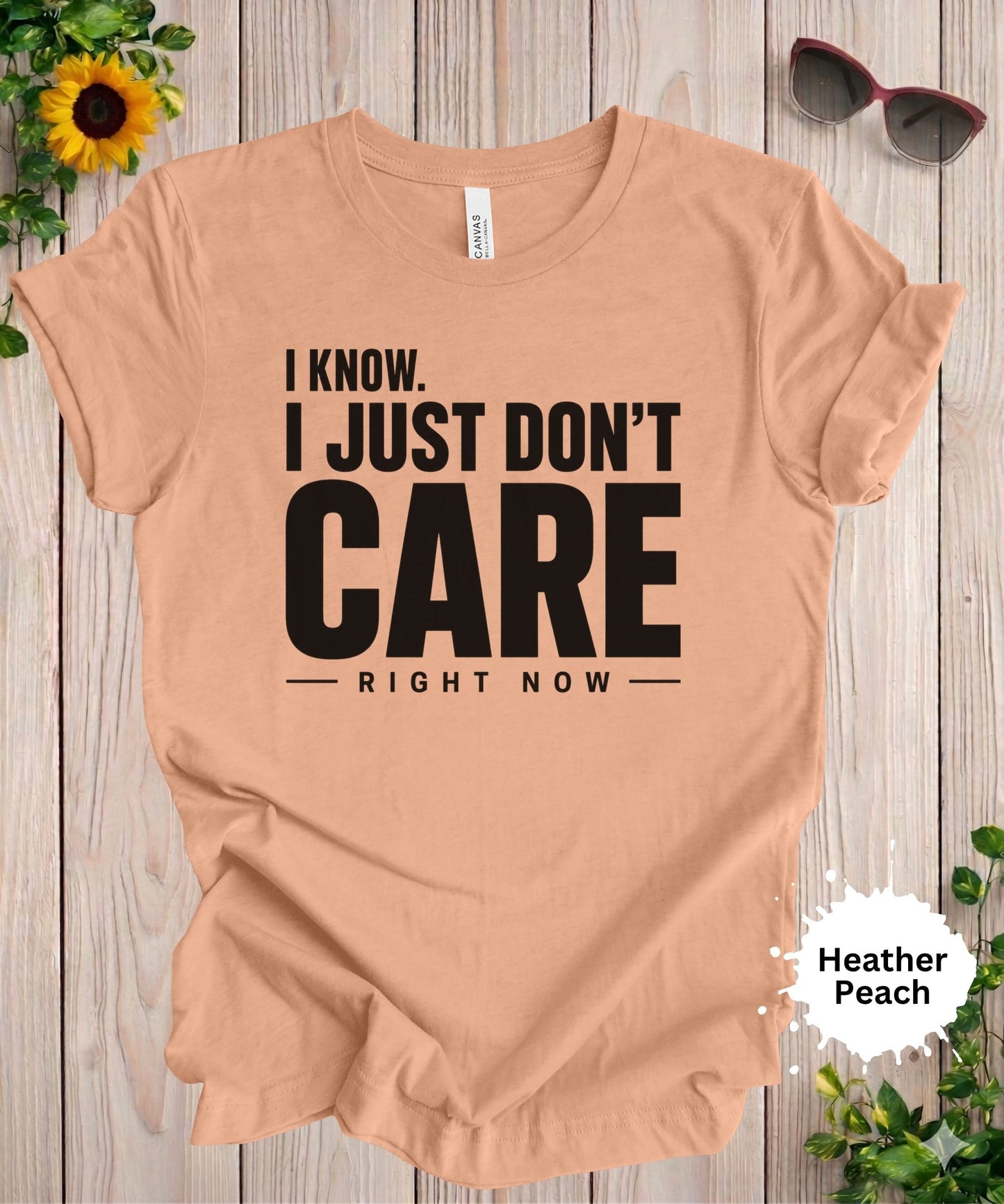 I Know. I Just Don’t Care Right Now T-Shirt