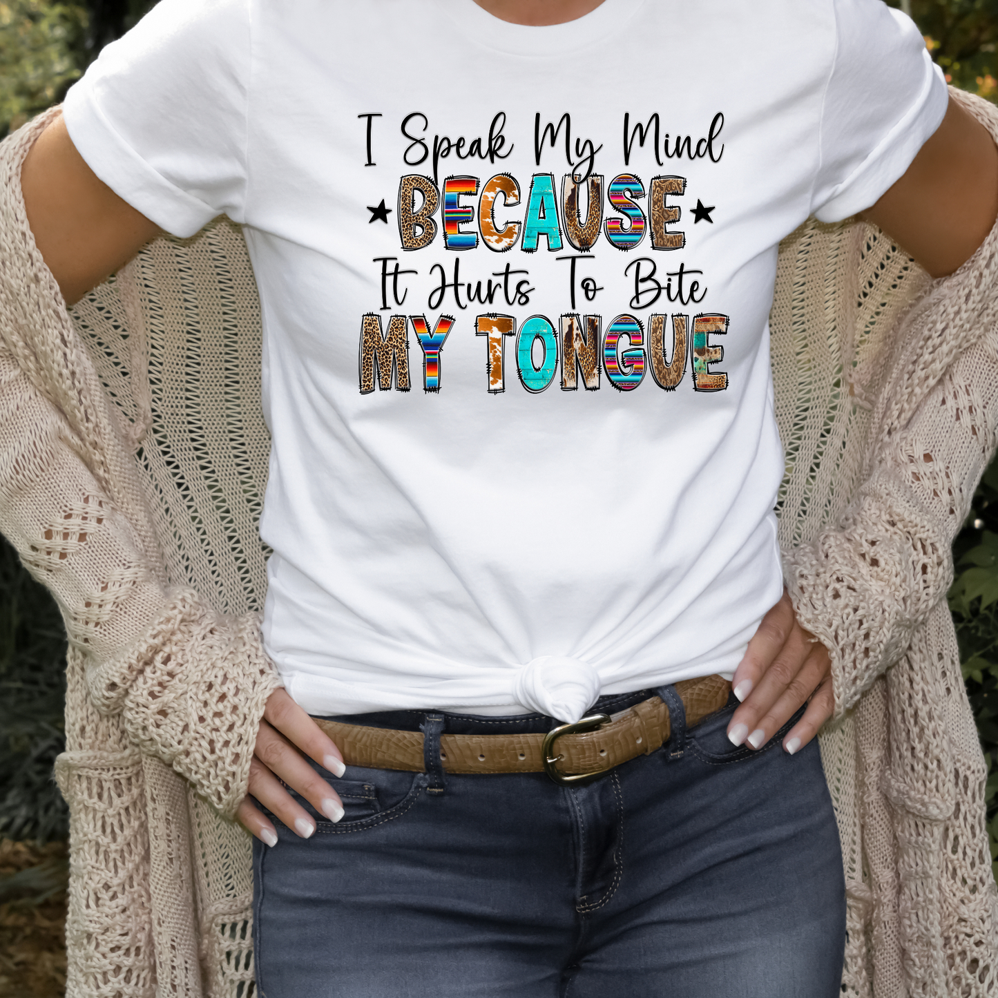 I Speak My Mind Because It Hurts to Bite my Tongue TShirt