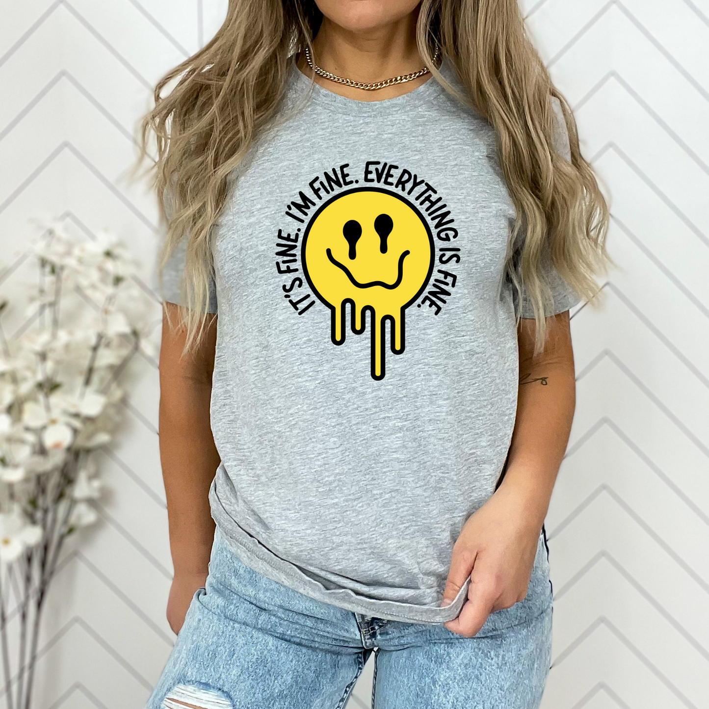 Casual Confidence: 'Melted Smiles' Graphic Tee