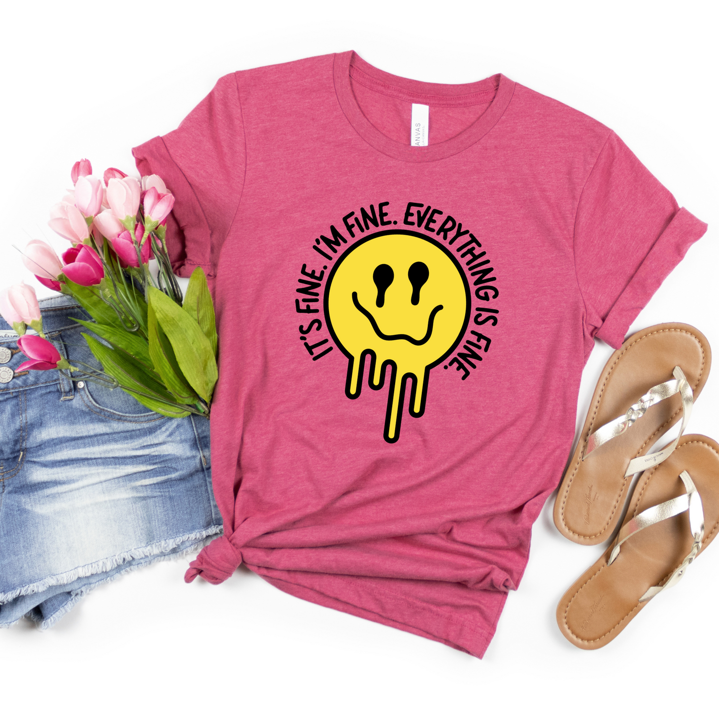 Casual Confidence: 'Melted Smiles' Graphic Tee