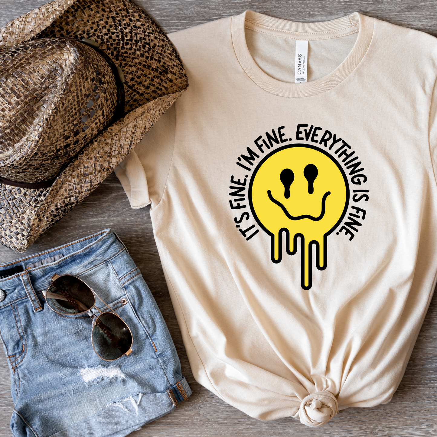 Casual Confidence: 'Melted Smiles' Graphic Tee