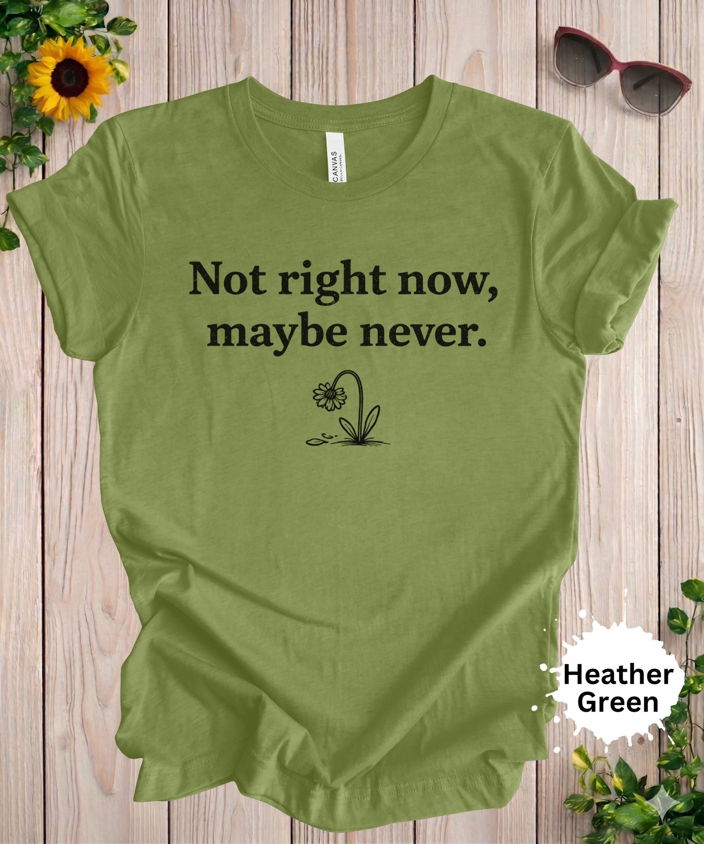 Not Right Now Maybe Never T-Shirt