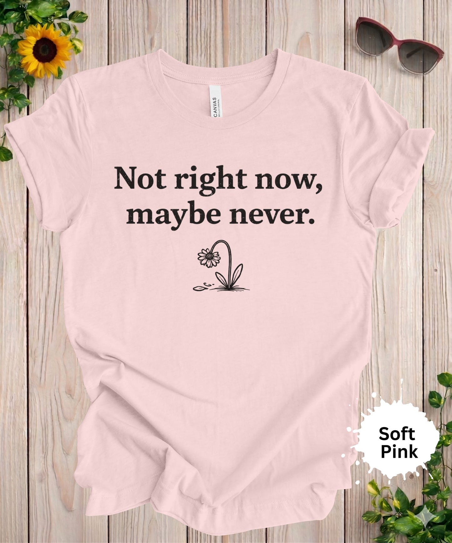 Not Right Now Maybe Never T-Shirt